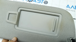 Left sun visor for Audi Q8 19-23, gray, without hook, with backlight, dry-cleanable