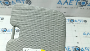 Right visor for Audi Q8 19-23, gray, without hook, illuminated, dry-cleanable