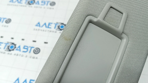 Right visor for Audi Q8 19-23, gray, without hook, illuminated, dry-cleanable