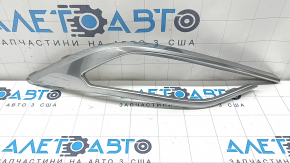 Left rear bumper molding for Audi Q8 19-23, chrome, bumpers