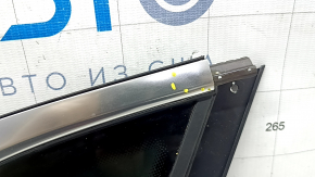Rear right window, blind glass, Audi Q8 19-20, tinted with chrome molding, dent, scratches
