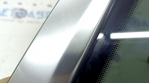 Rear right window, blind glass, Audi Q8 19-20, tinted with chrome molding, dent, scratches