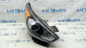 Kia Niro 17-19 HEV, PHEV, right front headlight assembly with bracket, halogen, LED DRL, without seal, scratches