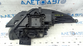 Kia Niro 17-19 HEV front left headlight assembly, PHEV with bracket, halogen, LED DRL, without seal, varnish peeling