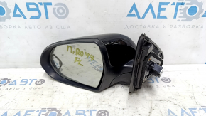 Left side mirror assembly Kia Niro 17-22, 3 pins, black, scratches, glue on the glass