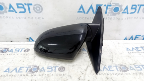Left side mirror assembly Kia Niro 17-22, 3 pins, black, scratches, glue on the glass