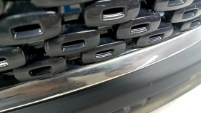 Kia Niro 17-19 HEV radiator grille, PHEV frame structure, gloss black with chrome molding, broken fasteners, scratches, sand
