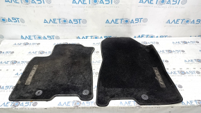 Set of Kia Niro 17-22 HEV floor mats, PHEV, black, cloth, dry-cleanable