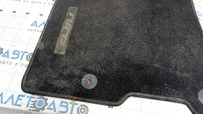 Set of Kia Niro 17-22 HEV floor mats, PHEV, black, cloth, dry-cleanable