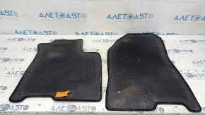 Set of Kia Niro 17-22 HEV floor mats, PHEV, black, cloth, dry-cleanable