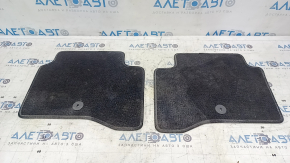 Set of Kia Niro 17-22 HEV floor mats, PHEV, black, cloth, dry-cleanable