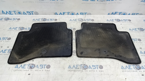 Set of Kia Niro 17-22 HEV floor mats, PHEV, black, cloth, dry-cleanable