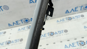 Right lower front panel trim for Audi Q8 19-25, gray-brown wood, with backlight, scratches, crack in mount