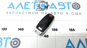 Audi Q8 19-25 key, 4 buttons, glossy black, worn, nicks, scratches