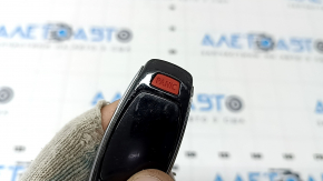 Audi Q8 19-25 key, 4 buttons, glossy black, worn, nicks, scratches