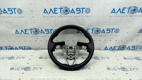 Kia Niro 17-19 HEV steering wheel, black rubber, no buttons, needs cleaning, worn