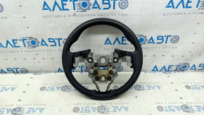 Kia Niro 17-19 HEV steering wheel, black rubber, no buttons, needs cleaning, worn