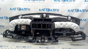 Front dashboard with AIRBAG Kia Niro 17-19 HEV, PHEV black, without central speaker, dents, scratches, broken mesh fasteners