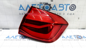 BMW 3 F30 16-18 right outer fender light, light, polished