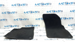 Set of floor mats for Audi Q8 19-25, dark gray cloth, for cleaning