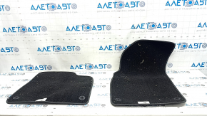 Set of floor mats for Audi Q8 19-25, dark gray cloth, for cleaning