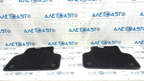 Set of floor mats for Audi Q8 19-25, dark gray cloth, for cleaning