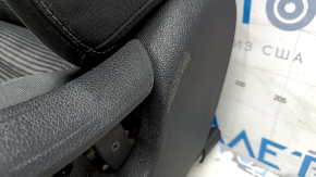 Driver's seat Kia Niro 17-22 HEV, PHEV without AIRBAG, combined black, mechanical, without headrest, needs cleaning, scratches on the lining, worn fabric