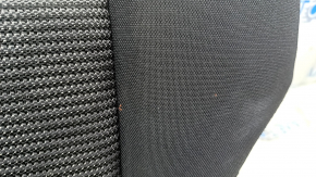 Rear seats, 2nd row, upper left, Kia Niro 17-22 HEV, PHEV combination, black, cloth, without headrest, dents, scratches on plastic, needs cleaning