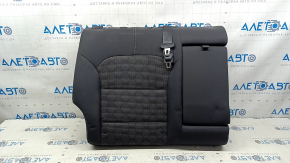 Rear seat, 2nd row, upper part, right, Kia Niro 17-22 HEV, PHEV, combined black, cloth, with belt and armrest, without headrests, worn, scratches, dents, needs cleaning