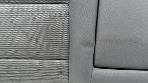 Rear seat, 2nd row, upper part, right, Kia Niro 17-22 HEV, PHEV, combined black, cloth, with belt and armrest, without headrests, worn, scratches, dents, needs cleaning