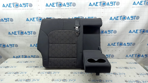 Rear seat, 2nd row, upper part, right, Kia Niro 17-22 HEV, PHEV, combined black, cloth, with belt and armrest, without headrests, worn, scratches, dents, needs cleaning