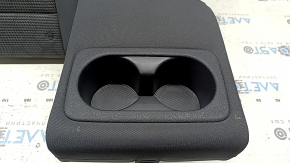 Rear seat, 2nd row, upper part, right, Kia Niro 17-22 HEV, PHEV, combined black, cloth, with belt and armrest, without headrests, worn, scratches, dents, needs cleaning