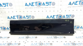 Lower rear left door trim for Audi Q8 19-25, black, scratches, trimmed guide