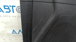 Black front right door panel for a Kia Niro 17-22, gray insert, rubber armrest, scratches, needs cleaning, nicks
