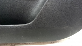 Black front right door panel for a Kia Niro 17-22, gray insert, rubber armrest, scratches, needs cleaning, nicks