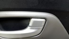 Door trim panel rear right Kia Niro 17-22 HEV, PHEV black, gray insert, rubber armrest, not heated, with handle, scratches