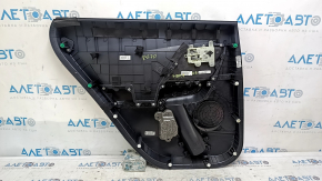 Door trim panel rear right Kia Niro 17-22 HEV, PHEV black, gray insert, rubber armrest, not heated, with handle, scratches