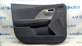 Door trim panel, front left, Kia Niro 17-22 HEV, PHEV black, insert gray, rubber armrest, scratches, bump