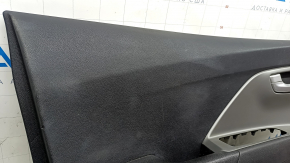 Door trim panel, front left, Kia Niro 17-22 HEV, PHEV black, insert gray, rubber armrest, scratches, bump