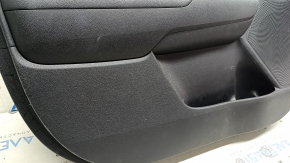 Door trim panel, front left, Kia Niro 17-22 HEV, PHEV black, insert gray, rubber armrest, scratches, bump