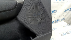 Door trim panel, front left, Kia Niro 17-22 HEV, PHEV black, insert gray, rubber armrest, scratches, bump