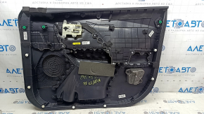 Door trim panel, front left, Kia Niro 17-22 HEV, PHEV black, insert gray, rubber armrest, scratches, bump