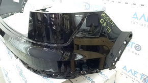 The rear bumper, bare upper part, Audi Q8 19-23, black, scratches