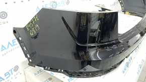 The rear bumper, bare upper part, Audi Q8 19-23, black, scratches