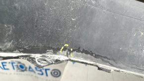 Kia Niro 17-19 HEV rear bumper, PHEV without parking sensors, black, broken fasteners, scuffs, cracks, scratches