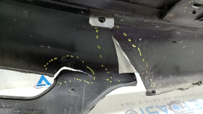 Kia Niro 17-19 HEV rear bumper, PHEV without parking sensors, black, broken fasteners, scuffs, cracks, scratches