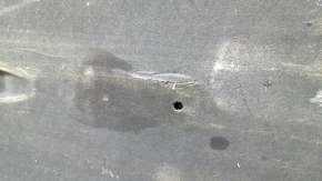 Left underbody protection for Kia Niro 17-22 HEV, PHEV is worn, torn, pinched, and has cracks.
