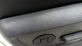 Driver's seat for Audi Q8 19-23 with airbag, headrest, electric, heated, black leather, gray stitching, scratches, worn