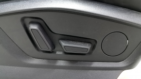 Audi Q8 19-23 passenger seat with airbag, headrest, electric, heated, black leather, gray stitching
