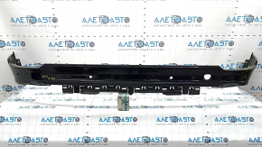 Bare lower rear bumper for Audi Q8 19-23, for parking sensors, without plug, black